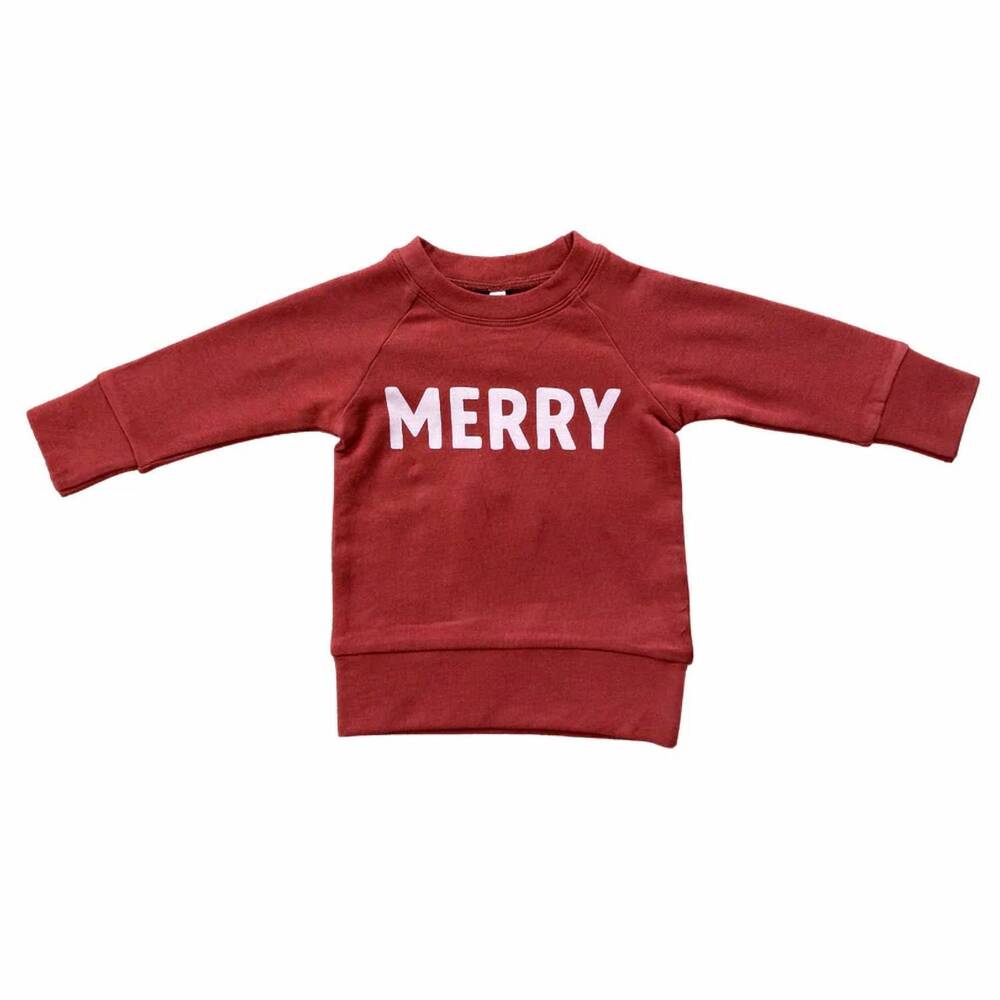NEW BABYSPROUTS kid's merry berry sweatshirt in red